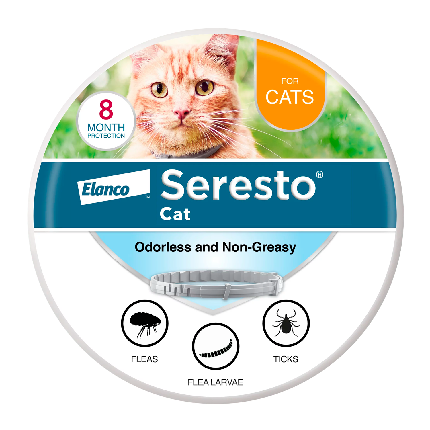 Seresto Cat Vet-Recommended Flea & Tick Prevention 8 Month Collar for Cats